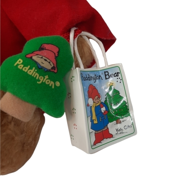16'' Vintage Sears PADDINGTON BEAR Plush Toy Green Hat Red Coat Teddy - Picture 2 of 10